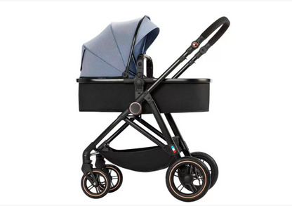 Poussette légère bidirectionnelle, pliable et confortable