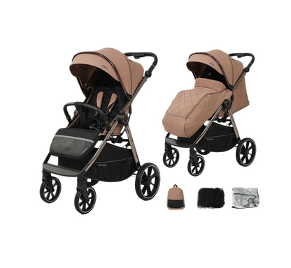 Poussette ultra légère et pliable avec cache-pieds