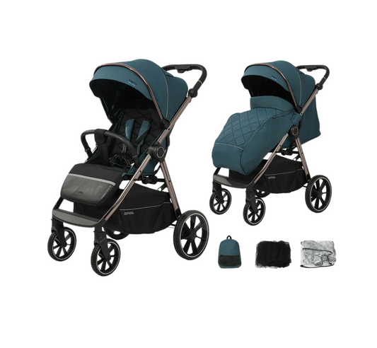 Poussette ultra légère et pliable avec cache-pieds