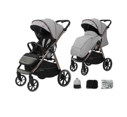 Poussette ultra légère et pliable avec cache-pieds
