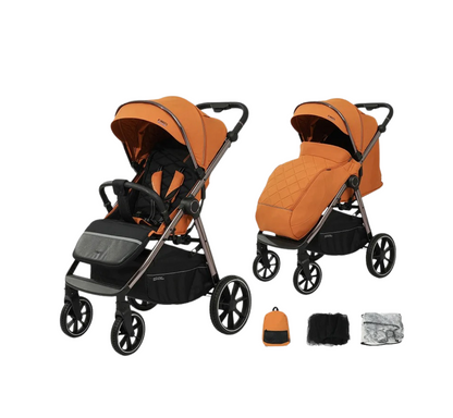 Poussette ultra légère et pliable avec cache-pieds