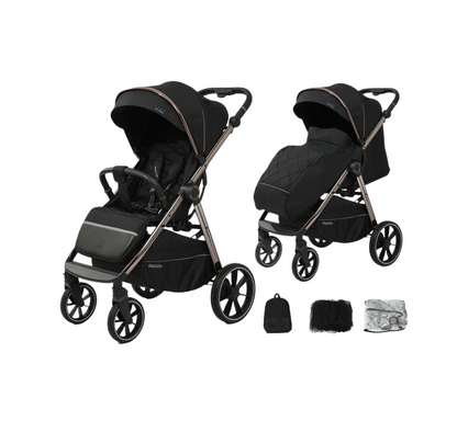 Poussette ultra légère et pliable avec cache-pieds