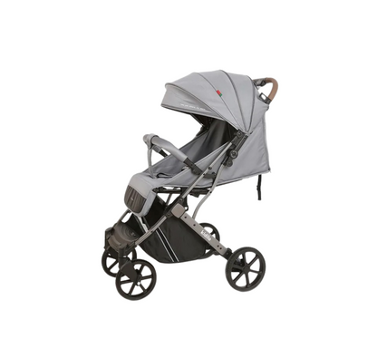 Poussette haute vue, légère et pliable, confort assis et allongé