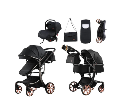 Poussette 3 en 1 Multifonction – sécurité, mobilité et élégance