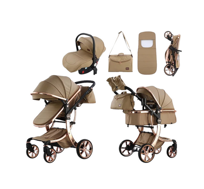 Poussette 3 en 1 Multifonction – sécurité, mobilité et élégance