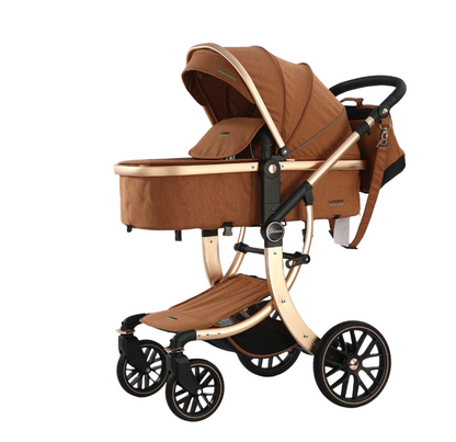 Poussette 3 en 1 moderne tout confort, sécurité et design