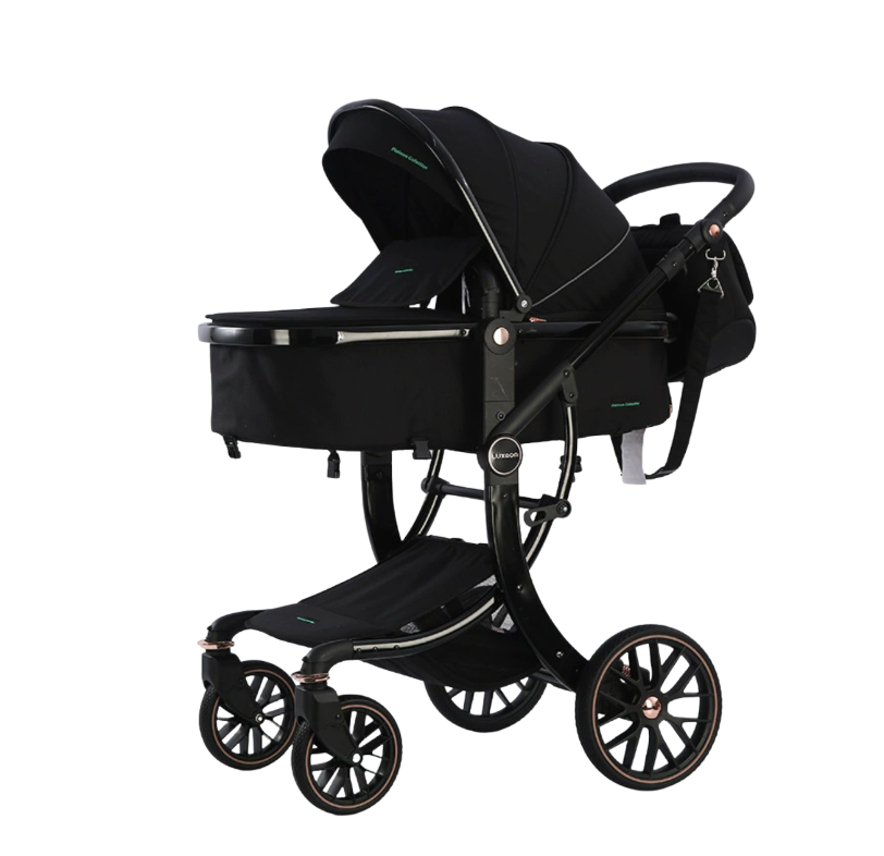 Poussette 3 en 1 moderne tout confort, sécurité et design