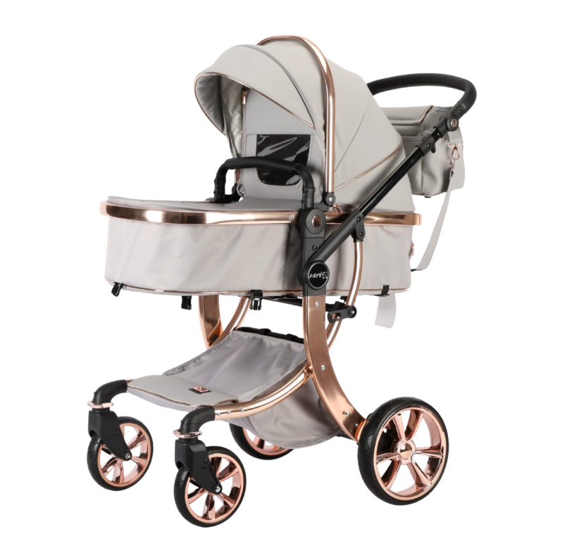 Poussette 3 en 1 moderne tout confort, sécurité et design