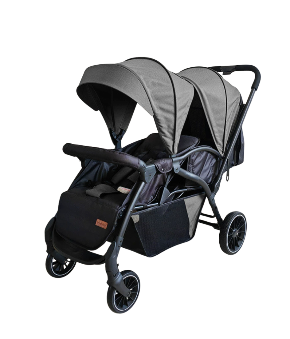 Poussette double vue haute, légère, pliable et compacte