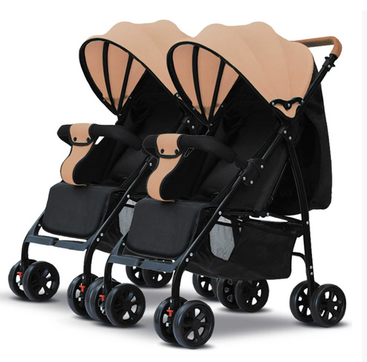 Poussette double au design moderne et élégant