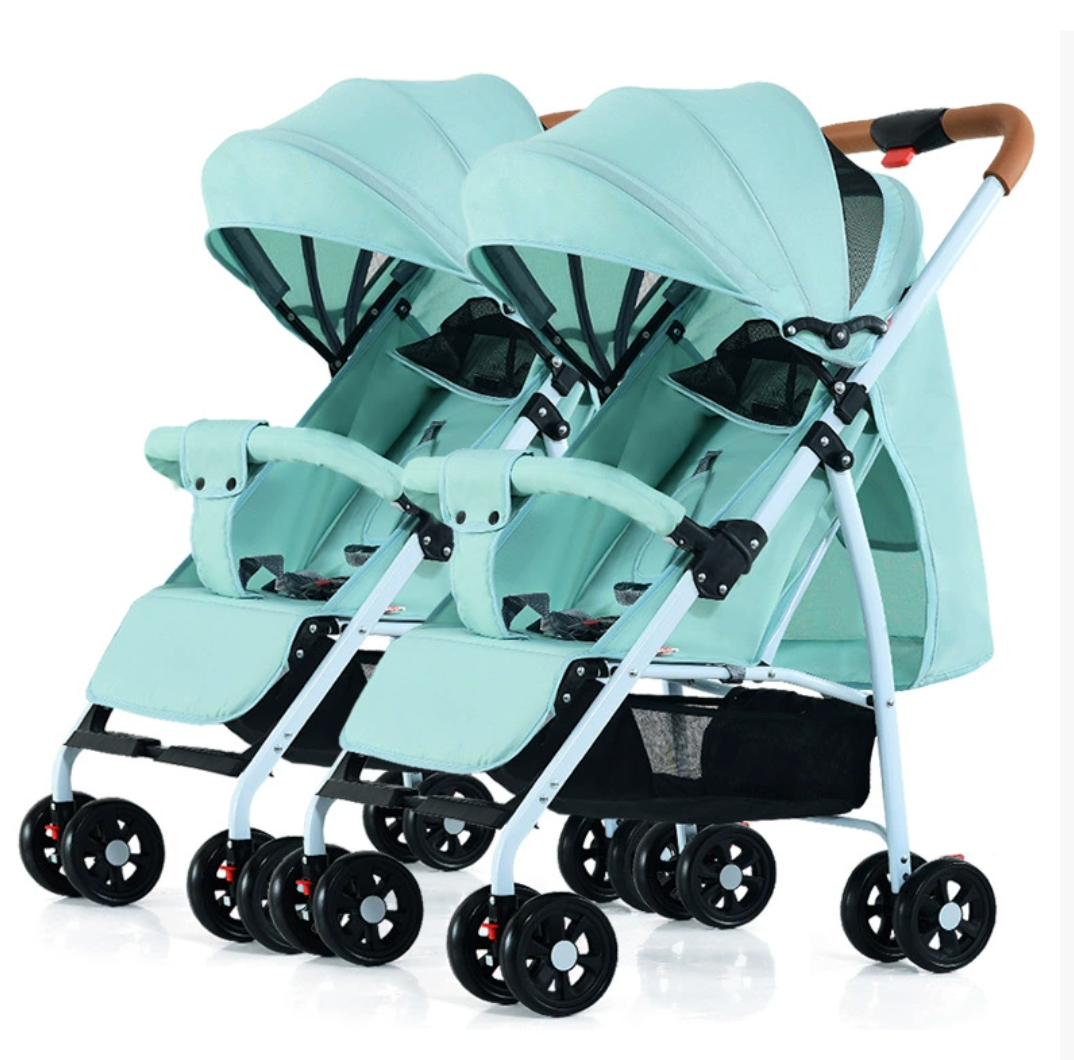 Poussette double au design moderne et élégant