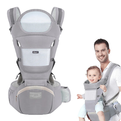 Porte-bébé ergonomique 6 en 1, confortable, évolutif et multifonction