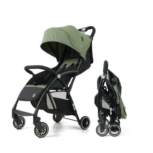 Poussette moderne, légère et pliable avec amortie, et grand confort
